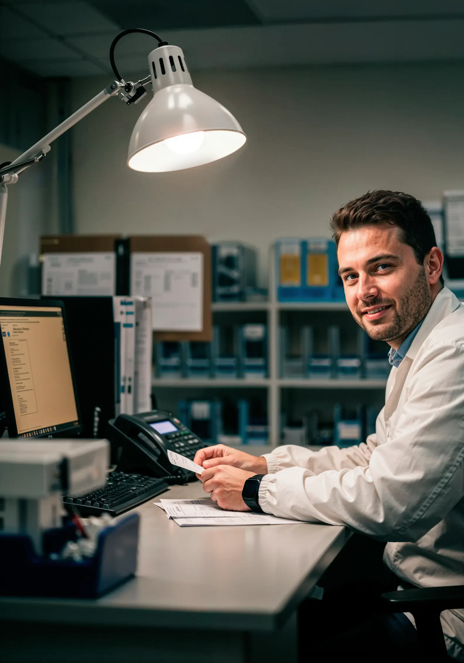 bank-officer-working-at-his-desk-unified-voice