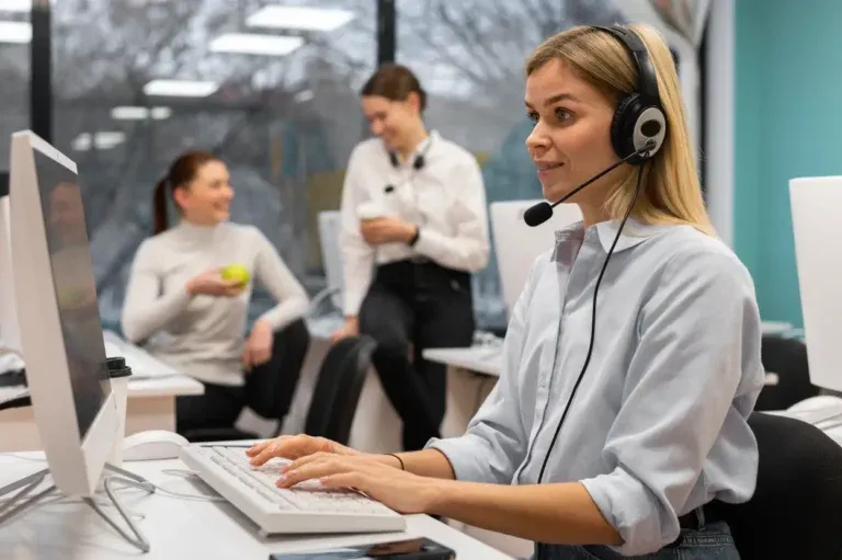 woman-working-call-center-talking-with-clients-using-headphones-microphone-image-unified-voice